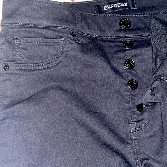 Stretch Slim Flare High Rise Short Jean Pants 8L - Picture 6 of 14